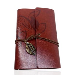 Retro Deri Defter Yaprak Tasarımlı Büyük Boy Kahverengi, çelik bileklik, modern takı, zarif aksesuar, kadın bileklik, erkek bile