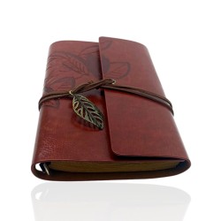 Retro Deri Defter Yaprak Tasarımlı Büyük Boy Kahverengi, çelik bileklik, modern takı, zarif aksesuar, kadın bileklik, erkek bile
