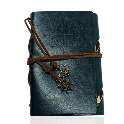 Retro Deri Defter Pusula Tasarımlı Küçük Boy Yeşil, çelik bileklik, modern takı, zarif aksesuar, kadın bileklik, erkek bileklik