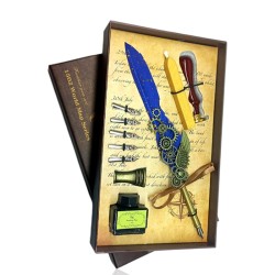 Tüylü Divid Kalem Set Mühürlü 5 Adet Uçlu Ayaklı, nostaljik oyuncak, dekoratif ahşap, özel tasarım, kaliteli hediyelik