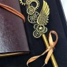Tüylü Divid Retro Defter Set Mürekkepli Tüylü Divid Ayaklıklı, nostaljik oyuncak, dekoratif ahşap, özel tasarım, kaliteli hediye