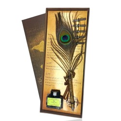 Tüylü Divid Kalem Set 5 adet Uçlu, nostaljik oyuncak, dekoratif ahşap, özel tasarım, kaliteli hediyelik