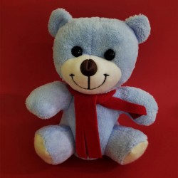 Peluş Oyuncak Ayıcık Atkılı Mavi, çelik bileklik, modern takı, zarif aksesuar, kadın bileklik, erkek bileklik