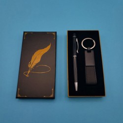 Kişiye Özel Kalem Anahtarlık Tüylü Kutulu Set Siyah, çelik bileklik, modern takı, zarif aksesuar, kadın bileklik, erkek bileklik
