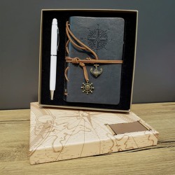 Kişiye Özel Retro Pusula Defter Kalem Set Gri Pusula Kutulu, çelik bileklik, modern takı, zarif aksesuar, kadın bileklik, erkek 