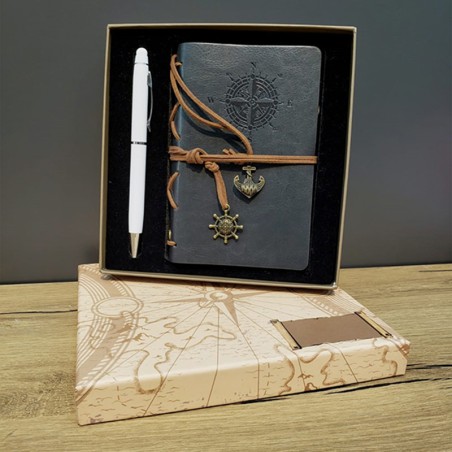 Kişiye Özel Retro Pusula Defter Kalem Set Gri Pusula Kutulu, çelik bileklik, modern takı, zarif aksesuar, kadın bileklik, erkek 