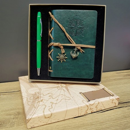 Kişiye Özel Retro Pusula Defter Kalem Set Yeşil Pusula Kutulu, çelik bileklik, modern takı, zarif aksesuar, kadın bileklik, erke