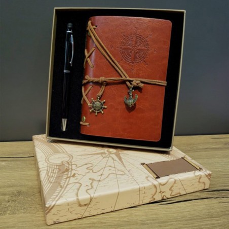 Kişiye Özel Retro Pusula Defter Kalem Set Kahverengi Pusula Kutulu, çelik bileklik, modern takı, zarif aksesuar, kadın bileklik,