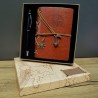 Kişiye Özel Retro Pusula Defter Kalem Set Kahverengi Pusula Kutulu, çelik bileklik, modern takı, zarif aksesuar, kadın bileklik,