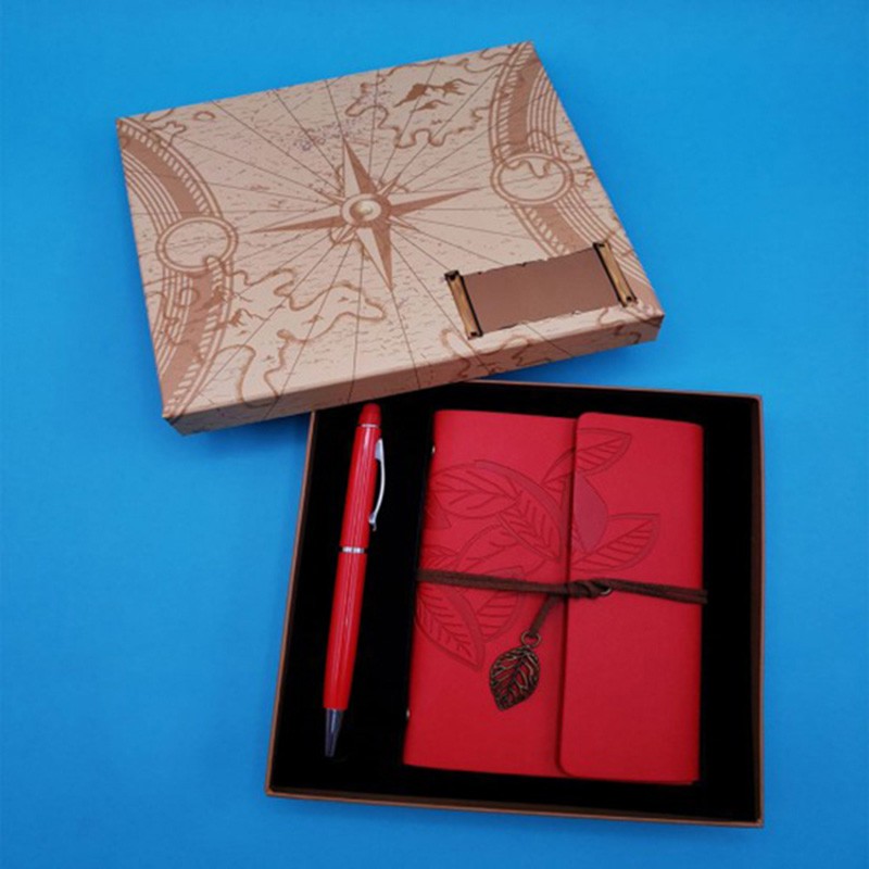Kişiye Özel Retro Yaprak Defter Kalem Set Kırmızı Pusula Kutulu, çelik bileklik, modern takı, zarif aksesuar, kadın bileklik, er