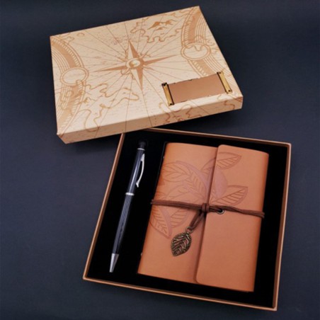 Kişiye Özel Retro Yaprak Defter Kalem Set Taba Pusula Kutulu, çelik bileklik, modern takı, zarif aksesuar, kadın bileklik, erkek